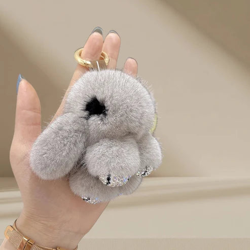 Mink Fur Bunny Bag Charm
