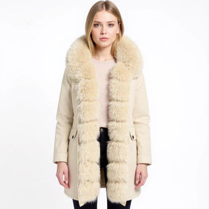 Snow Blossom Fur Jacket