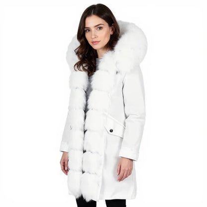 Snow Blossom Fur Jacket