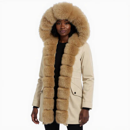 Snow Blossom Fur Jacket