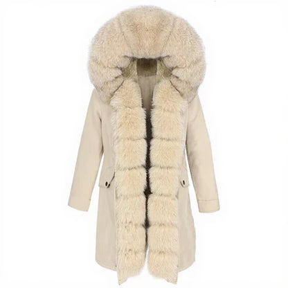 Snow Blossom Fur Jacket