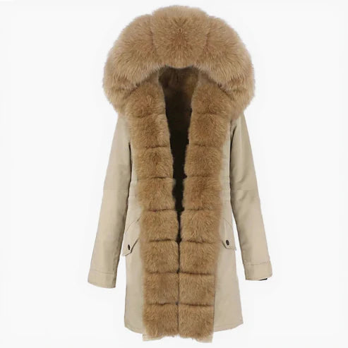 Snow Blossom Fur Jacket