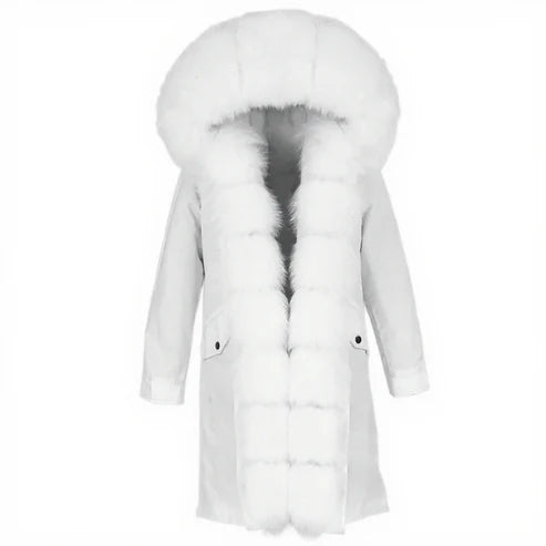 Snow Blossom Fur Jacket